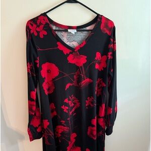 Lularoe Emily swing dress with pockets.